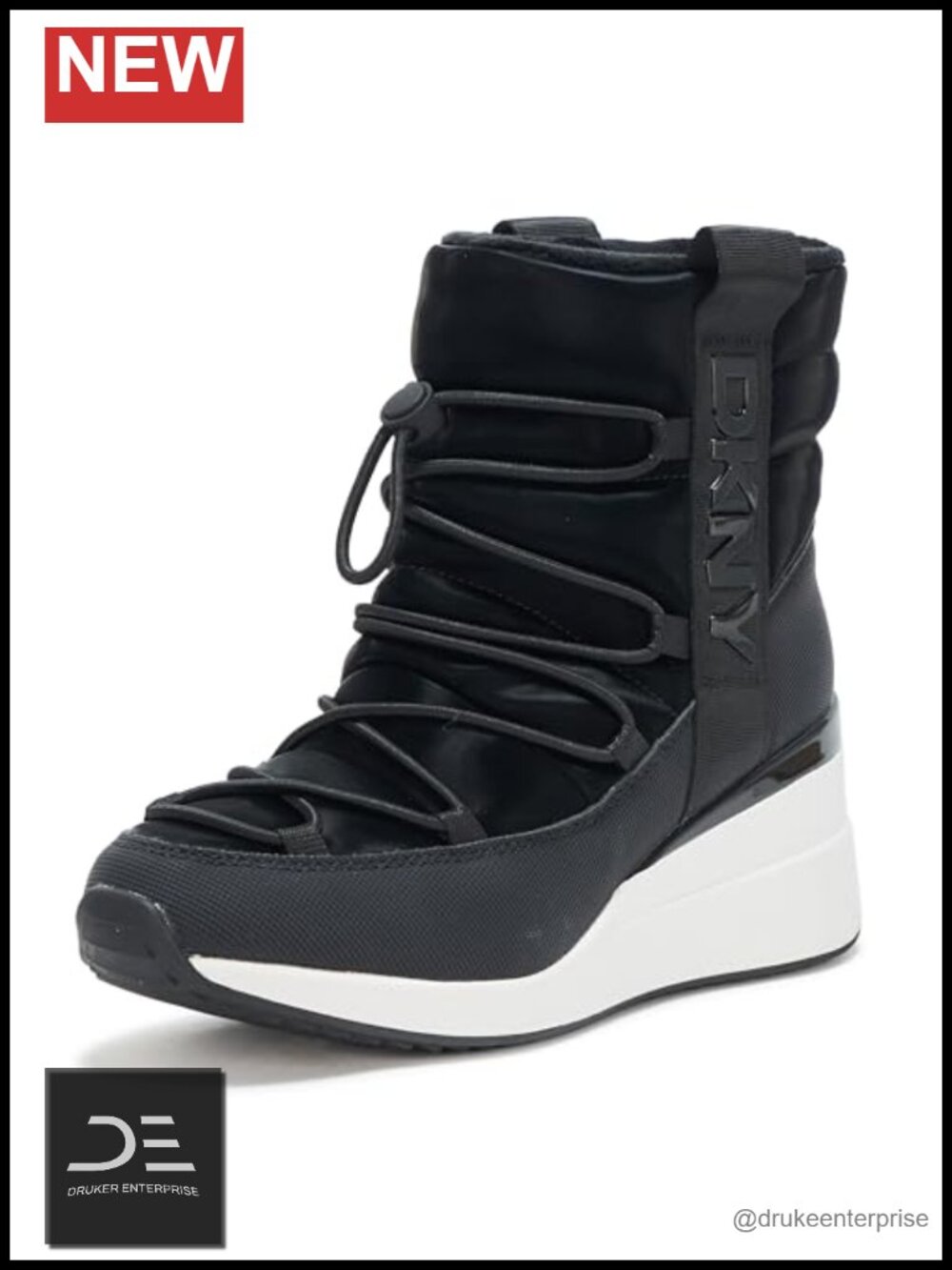 DKNY Perla Wedge Sneaker Boot - Women's Fashion Sneakers, Pull-On,